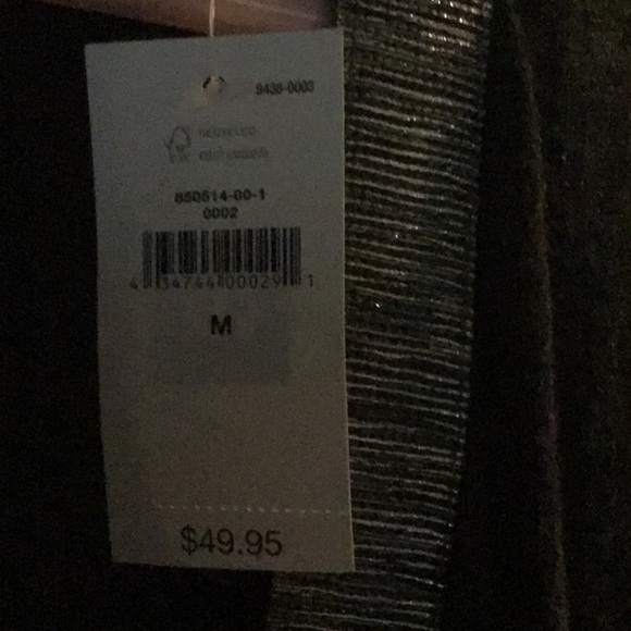 Gap long sleeveless vest w/sparkles at collar. - Picture 4 of 4